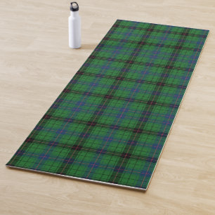 Tapete De Yoga Clan Davidson Xadrez Black Green Check Tartan