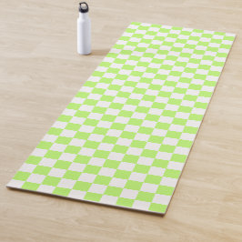Tapete De Yoga Classic visual lime checkerboard 