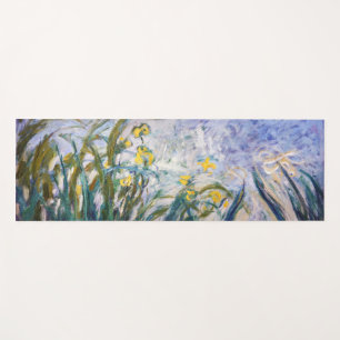 Tapete De Yoga Claude Monet - Irrisões Amarelo e Roxo