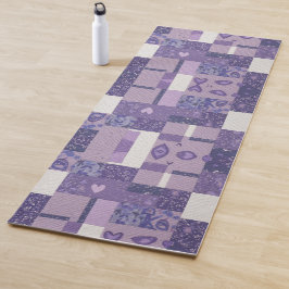 Tapete De Yoga Colheita Roxa Quilt Yoga Mat