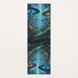 Tapete De Yoga Colorful Peaceful Mushrooms