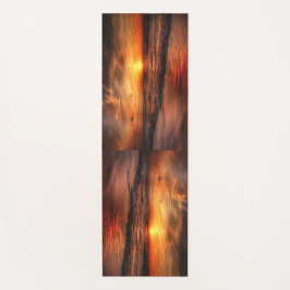 Tapete De Yoga Colorful Retro Beach Sunset