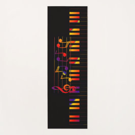 Tapete De Yoga Colorful Stylish Musical Keyboard