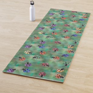 Tapete De Yoga Colorida Ladybugs Yoga Mat