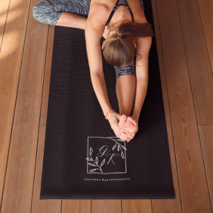 Tapete de Yoga com Crista Botânica Monograma Ate