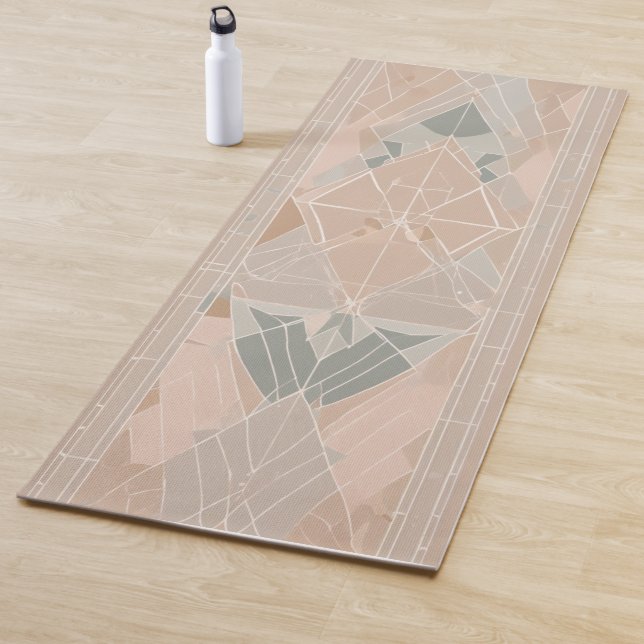 Tapete de Yoga com Design Geométrico Fragmentado A (In Situ)