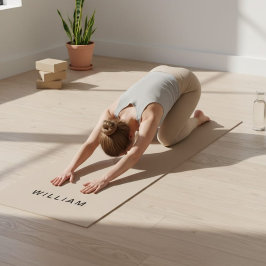 Tapete de Yoga com Monograma Personalizado