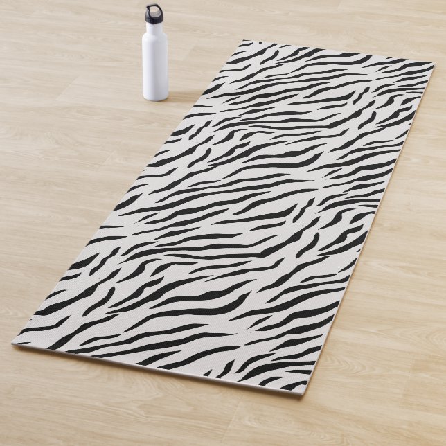 Tapete de Yoga com Padrão de Tigre Branco Selvagem (In Situ)