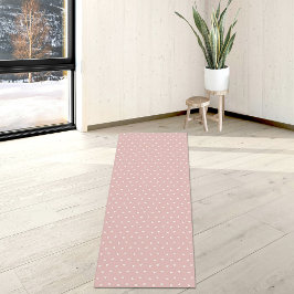 Tapete de Yoga com Padrão de Triângulos Rosa Claro