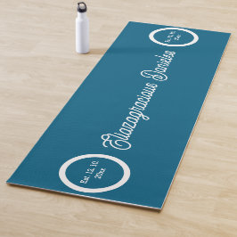 Tapete de Yoga com Roteiro Personalizado com Nome 