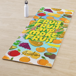 Tapete De Yoga Coma mais fruta | comidas saudáveis motivacionais