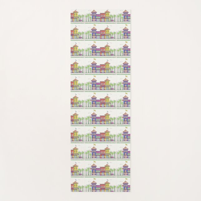 Tapete De Yoga Compras tropicais Yoga Mat (Frente)