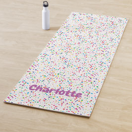 Tapete De Yoga Confete colorido Yoga Mat