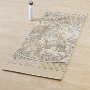 Tapete De Yoga Constelação de Zodiac do Mapa Celestial das Estrel