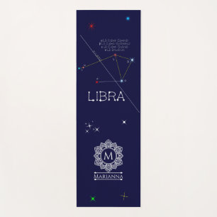 Tapete De Yoga Constelação Zodiac Libra