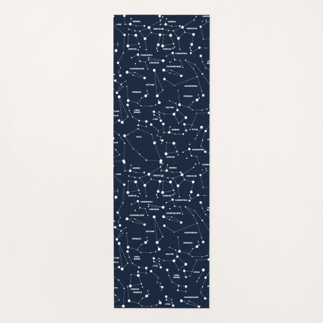 Tapete De Yoga Constelações Blue Star Yoga Mat (Frente)