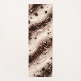 Tapete De Yoga Cookies and Cream Milkshake Marble Texture Design