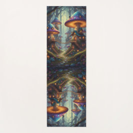 Tapete De Yoga Cool Colorful Mushroom Houses