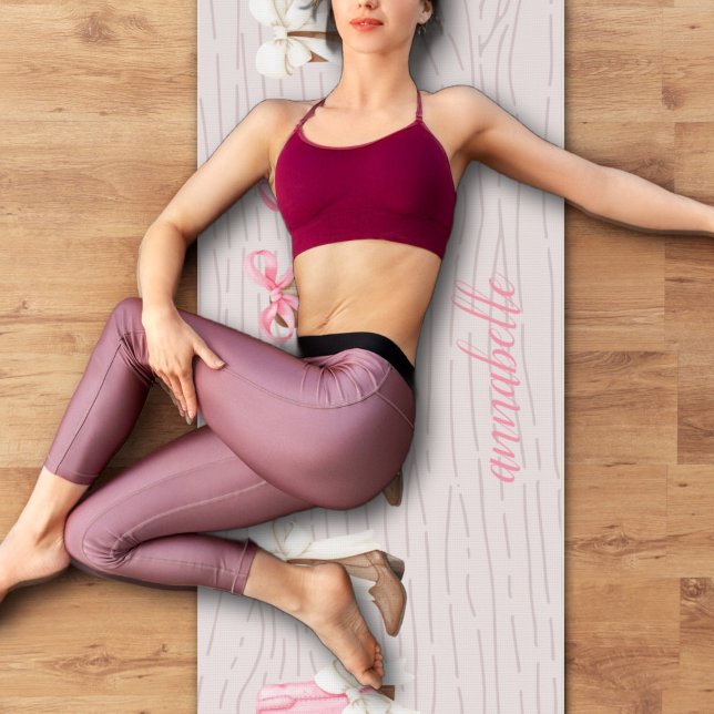 Tapete De Yoga Coquette Coquette Boots personalizados (Cute Coquette Cowgirl Boots Personalized Yoga Mat)