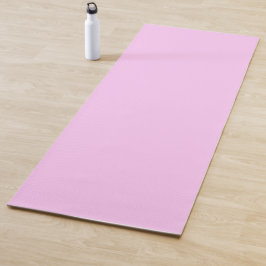 Tapete De Yoga Cor Sólida do Pastel Rosa Bublegum em Ambos os lad