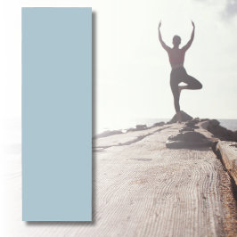 Tapete De Yoga Cor Sólido Azul Pastel | Clássico | Elegante