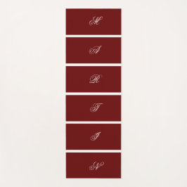 Tapete De Yoga Cor Vermelha Escura Personalizada Moderna