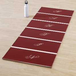 Tapete De Yoga Cor Vermelha Escura Personalizada Moderna