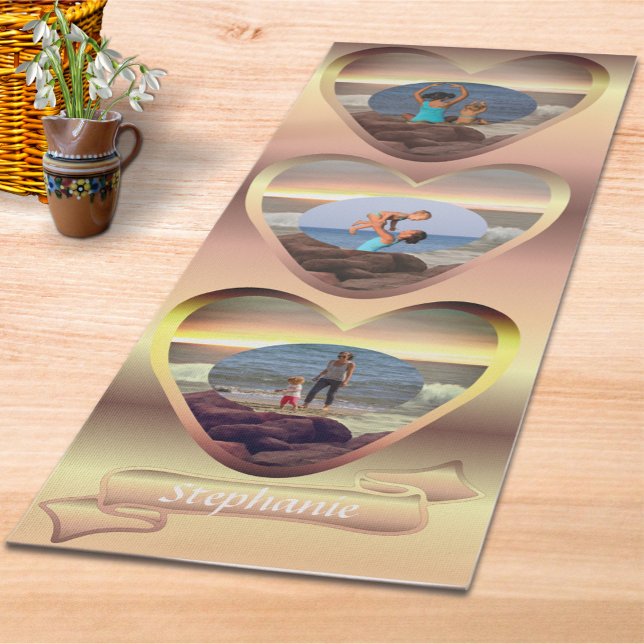 Tapete De Yoga Coração Familiar e Oceano 0893 (Criador carregado)