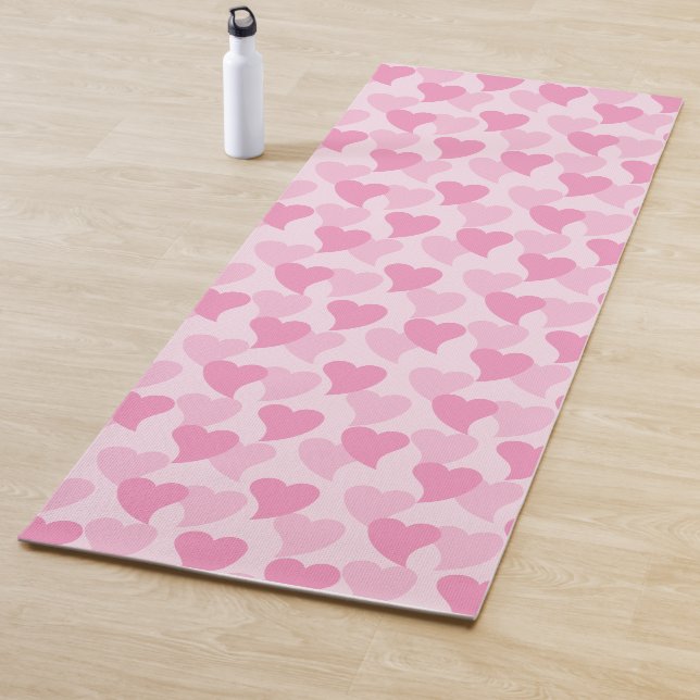 Tapete De Yoga Corações Adoráveis Padrão Sem Olhos (In Situ)