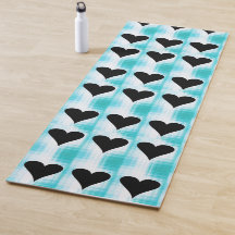 Corações De Ioga Preta