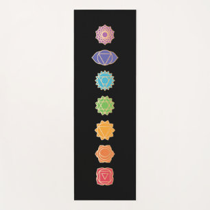 Tapete De Yoga Cores Arco-Íris Chakras 7