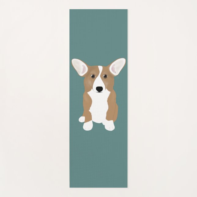 Tapete De Yoga Corgi Yoga Mat (Frente)