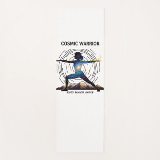 Tapete De Yoga Cosmic Yoga Warrior | Galaxy Body Pose