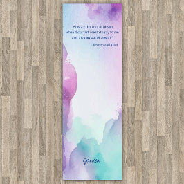 Tapete De Yoga Cota Rosa Divertida e Pasta Azul