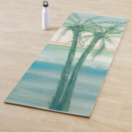 Tapete De Yoga Crepúsculo calmo tropical
