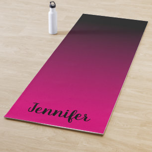 Tapete De Yoga Criar seu próprio Ombre preto personalizado