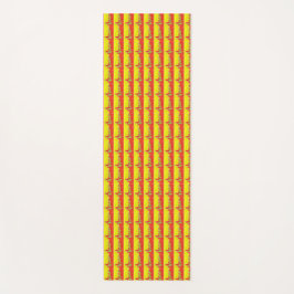 Tapete De Yoga Crie seu próprio vermelho e amarelo agudo contempo