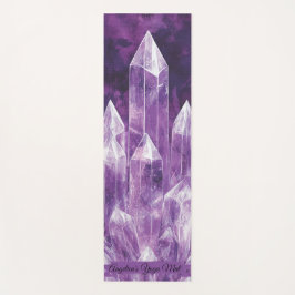 Tapete De Yoga Cristalação de Quartz Cristalação de Design Pintad