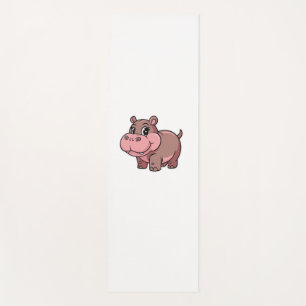Tapete De Yoga Cute Baby Hippo Moo Deng Long Sleeve T Shirt