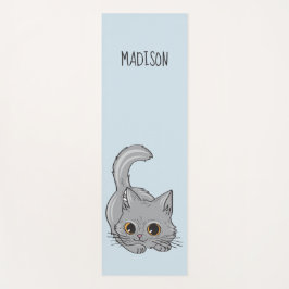 Tapete De Yoga Cute Cats nome personalizado e cor yoga mat