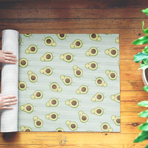 Tapete De Yoga Cute Kawaii Avocado Pattern