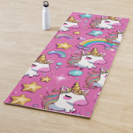 Tapete De Yoga Cute magical unicorn pattern rainbow for her
