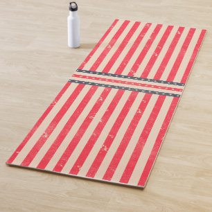 Tapete de Yoga da Bandeira Americana Vintage – EUA