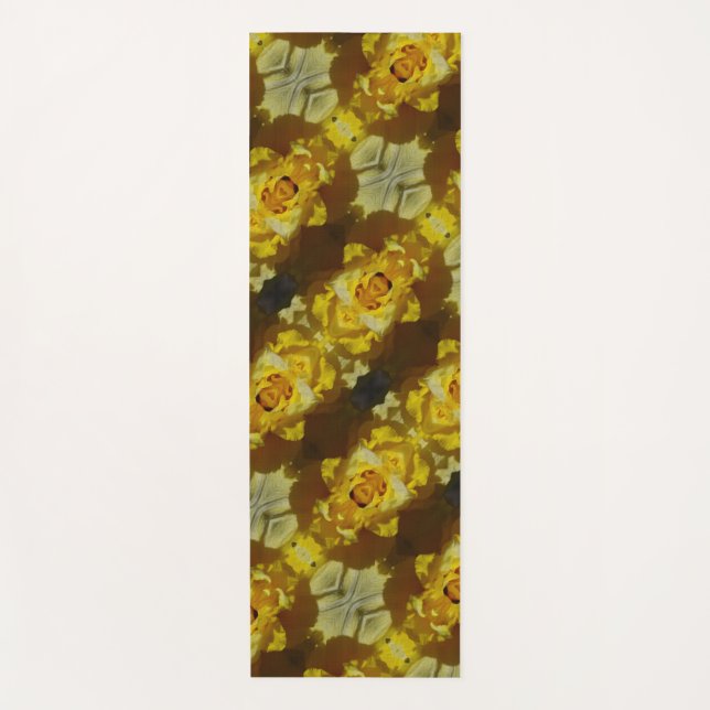 Tapete De Yoga Daffodil Ikat Too Pouf (Frente)