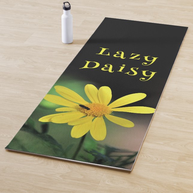 Tapete De Yoga Daisy Floral Quote Yoga Mat (In Situ)