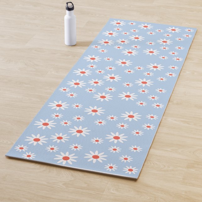 Tapete De Yoga Daisy Flowers Pattern (In Situ)