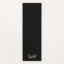 Tapete De Yoga Dama personalizado do Sr. e da Sra. Wedding Famíli