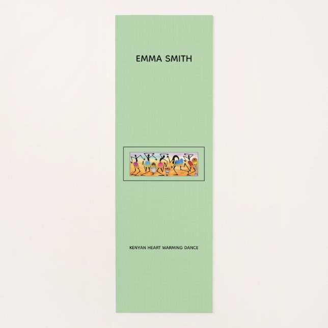 Tapete De Yoga Dança de Aquecimento Cardíaco Queniano com Aquecim (Frente)