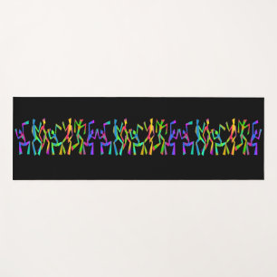 Tapete De Yoga Dançarinas Funky Psicodélicas Yoga Mat