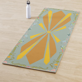 Tapete De Yoga Deco Burst + Patina Flores